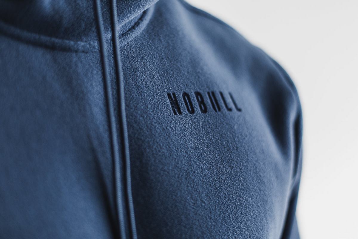 Nobull Arctic Men's Hoodie Grey Blue | Australia (TB9487)